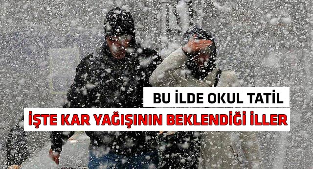 Hava durumuna dikkat! Kar kapıda..