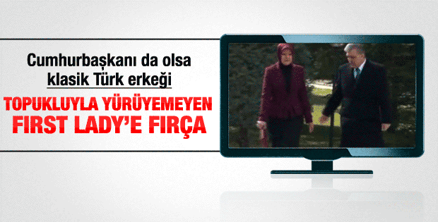 Abdullah Gül'den First Lady'ye topuk sitemi