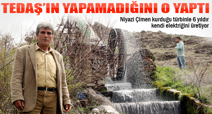 Tedaş'a kızdı kendi elektriğini üretti