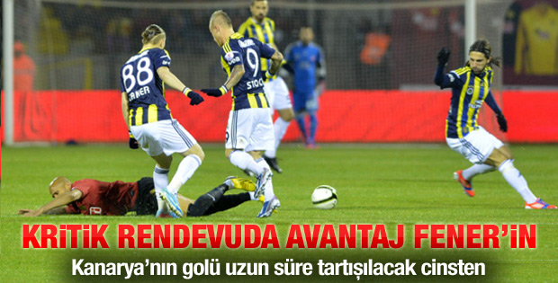 F.Bahçe Eskişehir'de avantajı kaptı