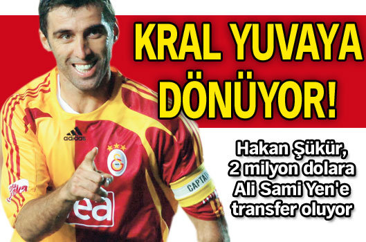 Hakan Şükür Ali Sami Yen'e geri dönüyor