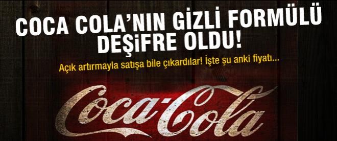 Coca Cola'nın gizli formülü deşifre mi oldu?