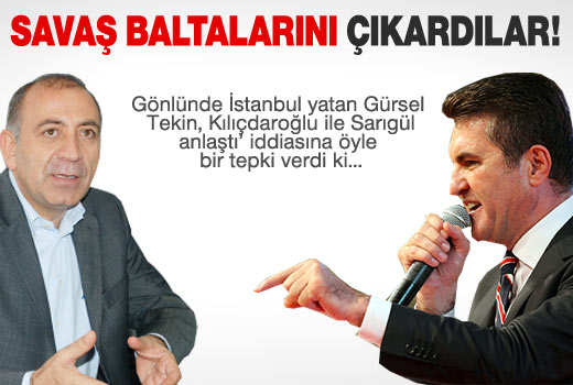 Gürsel Tekin'den Sarıgül iddialarına sert yanıt!