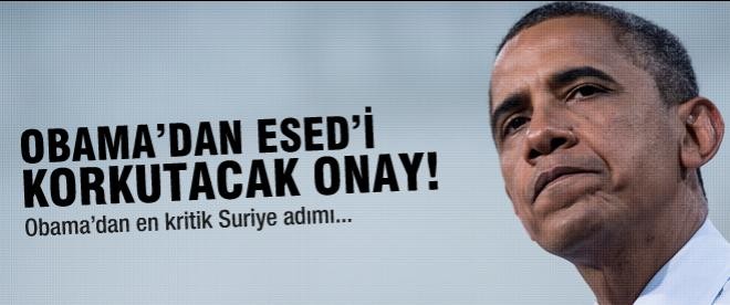 Obama'dan Esed'i korkutacak onay