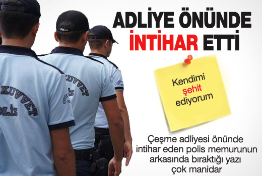 Adliye önünde intihar etti