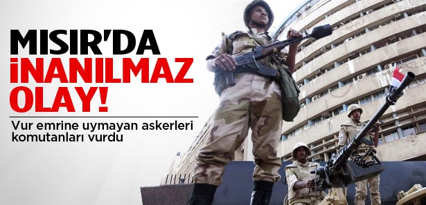 Vur emrine uymadılar komutanları vurdu