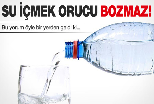 İran: Su içmek orucu bozmaz