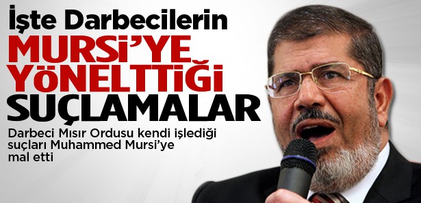 Mursi'ye yöneltilen suçlar belli oldu
