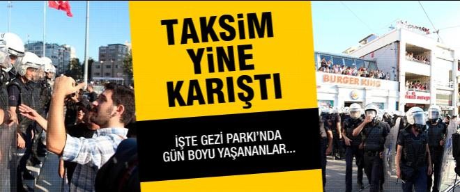 Taksim yine karıştı!