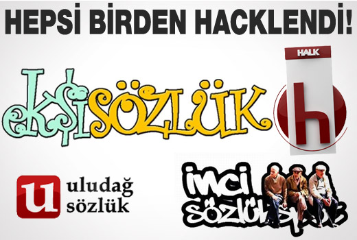 Ekşi, İnci, Uludağ Sözlük ve Halk TV hacklendi