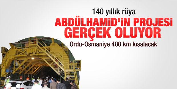 2.Abdülhamid'in otoyol projesi gerçekleşiyor