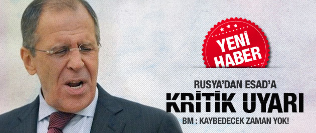 Rusya'dan Esed'e kritik çağrı!