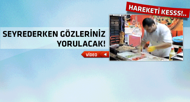 Dünyanın en hızlı döner ustası!