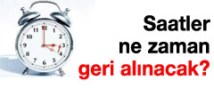 Saatler ne zaman geri alınacak?