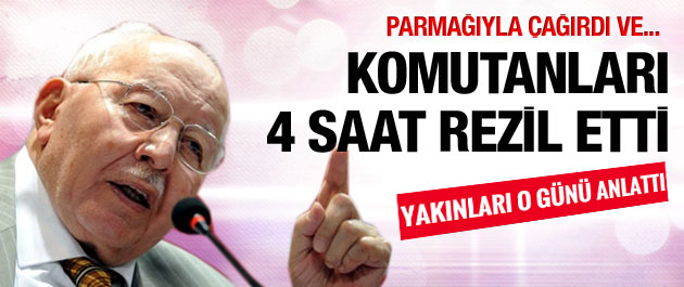 Erbakan 4 saat rezil etti!