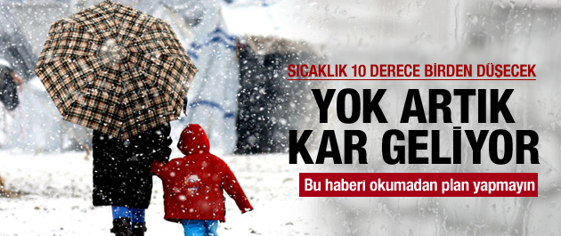 Sıcaklar gidiyor yağmur geliyor!