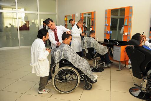 Engelli kuaförlerden bayram tıraşı