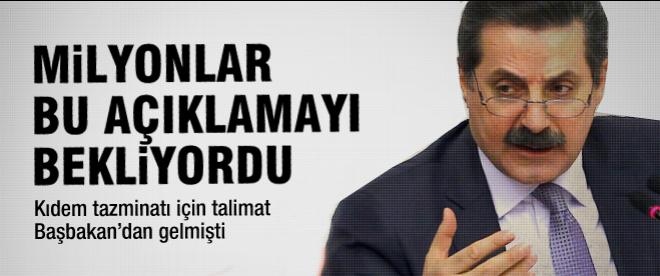 Faruk Çelik'ten kıdem tazminatı açıklaması