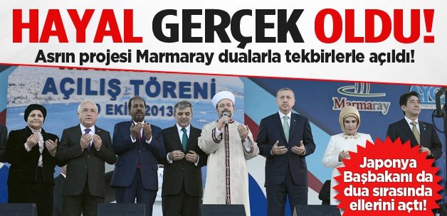 150 yıllık hayal Görmez'in duası ile açıldı