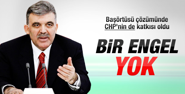 Abdullah Gül'den başörtüsü açıklaması
