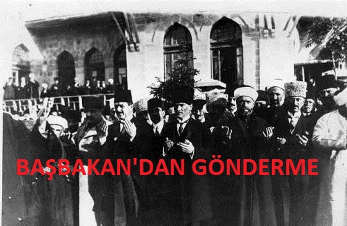 BAŞBAKAN'DAN DUALI AÇILIŞ İÇİN GÖNDERME