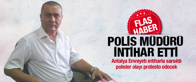 Antalya Emniyeti'nde intihar şoku!