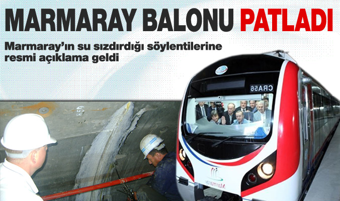 Marmaray su sızdırıyor mu ?