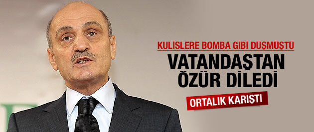Bakan Bayraktar özür diledi!