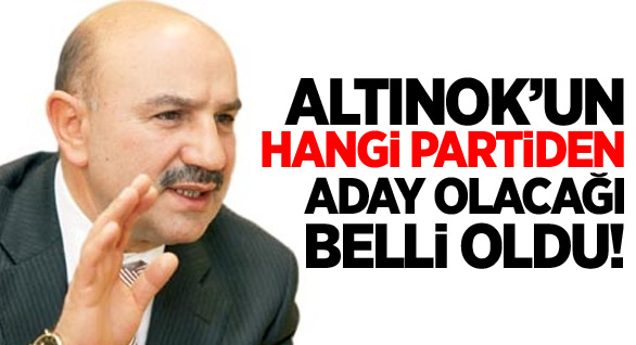 Turgut Altınok'un Yeni Partisi Belli Oldu