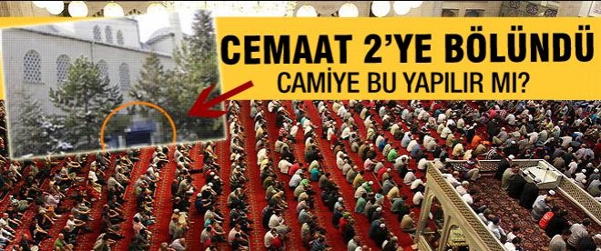 Cemaat ikiye bölündü camide bu olur mu?