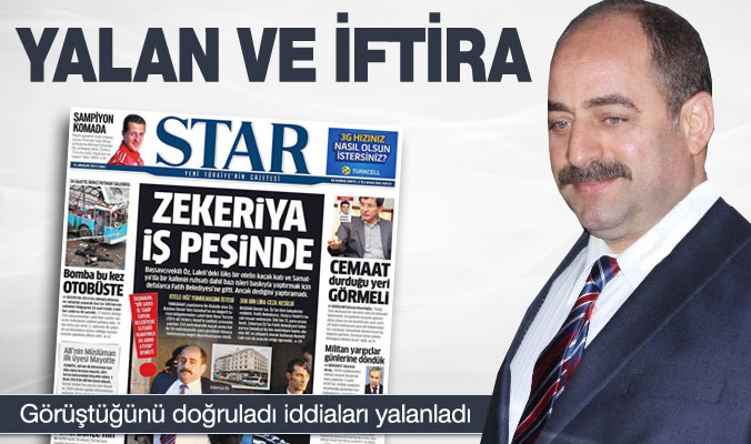 Zekeriya Öz iddiaları yalanladı