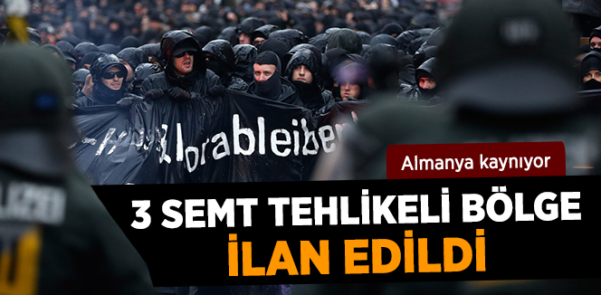 Hamburg'da Üç Semt Tehlikeli Bölge İlan Edildi