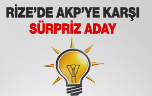 Rize'de AK Parti'ye karşı sürpriz aday