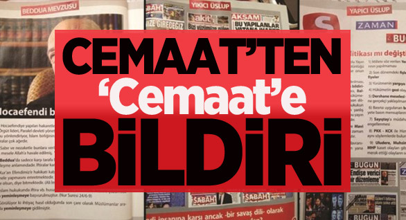 Cemaat'ten 'Cemaat'e Bildiri