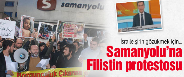 Samanyolu Haber'e Filistin protestosu