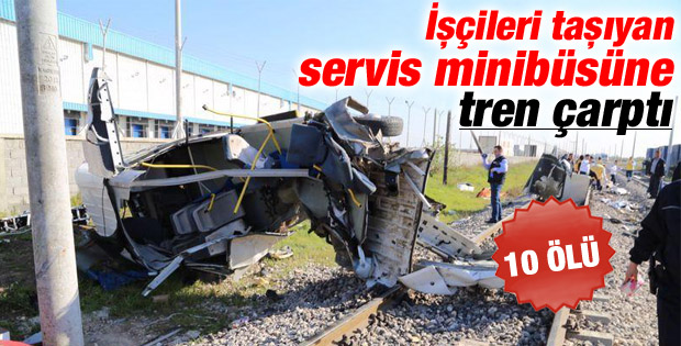 Mersin'de tren kazası: 10 ölü İZLE
