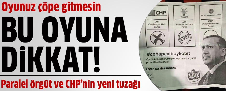 Oy pusulasındaki oyuna dikkat!