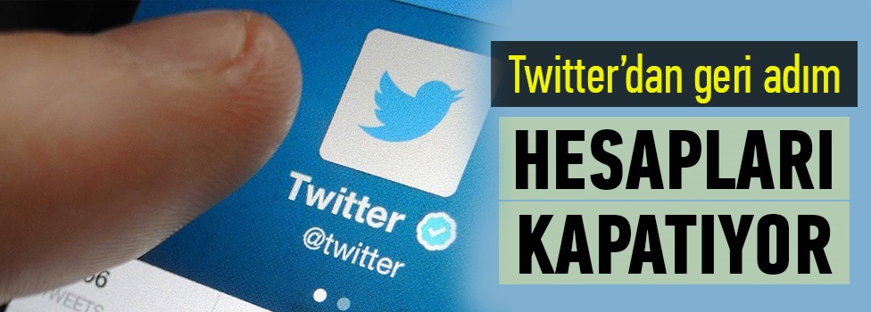 Twitter hesapları kapatmaya başladı