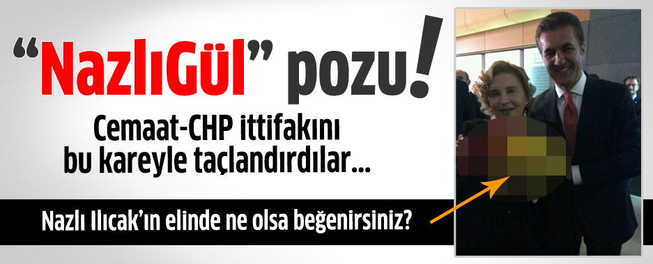 Mustafa Sarıgül'le Nazlı Ilıcak'tan 'NazlıGül' pozu
