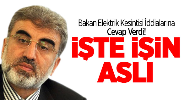 Taner Yıldız'dan Elektrik Kesintisi Açıklaması