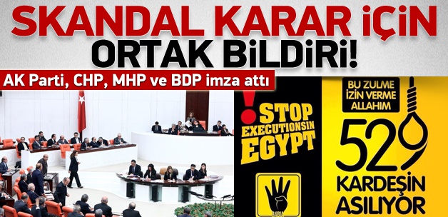 TBMM'den ortak deklarasyon