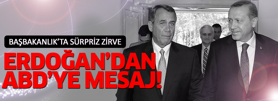 Başbakanlık'ta sürpriz zirve