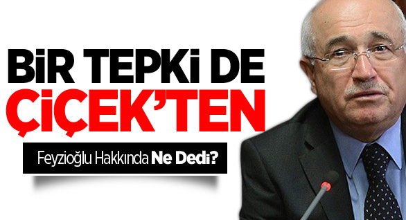 Cemil Çiçek'ten Feyzioğlu'na Tepki!