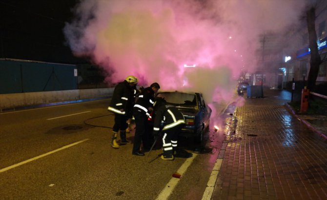Önce çarptı sonra yaktı
