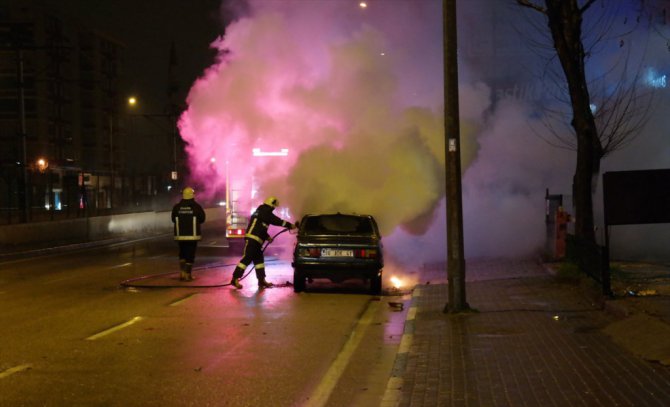 Önce çarptı sonra yaktı