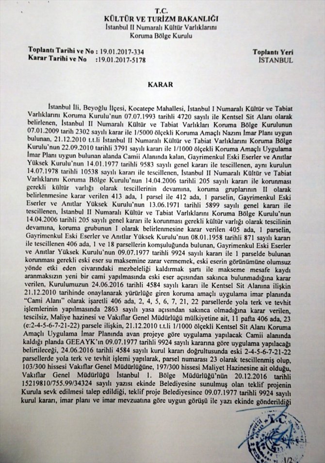 Öyle bir yere cami yapılıyor ki