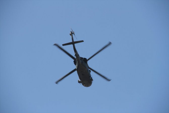 Tunceli'de düşen helikopter