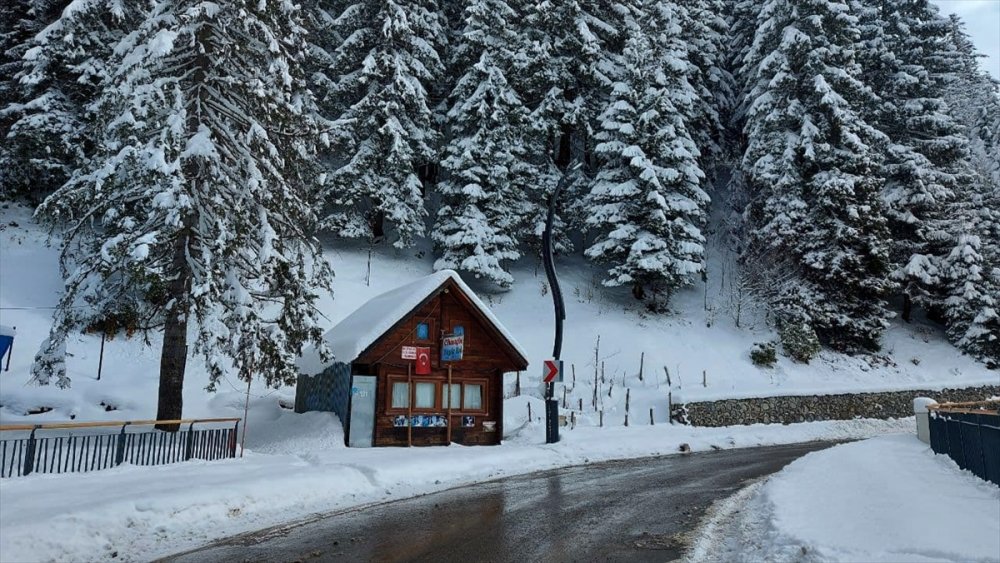 Ayder Yaylası, martta yağan karla yeniden beyaza büründü