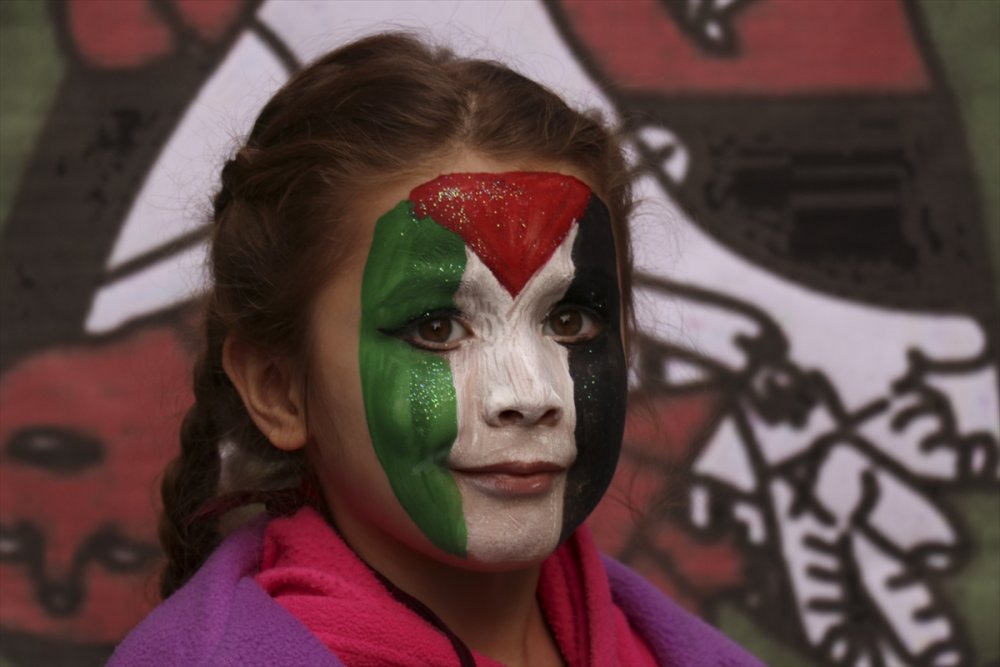 Arjantin'de "İsrail'i kınama, Filistin ile dayanışma" gösterisi düzenlendi