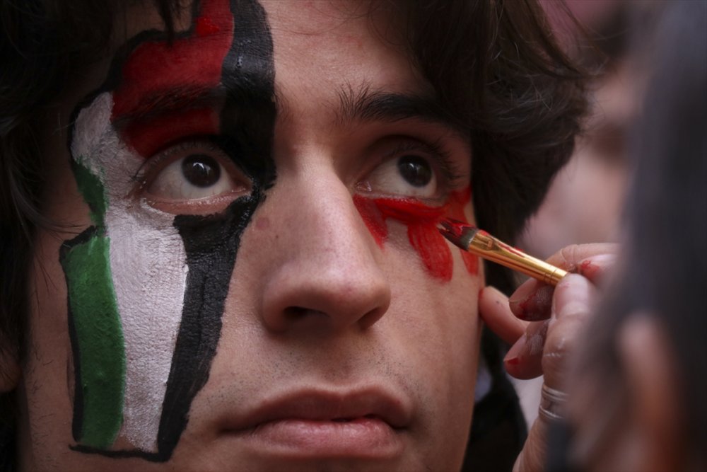 Arjantin'de "İsrail'i kınama, Filistin ile dayanışma" gösterisi düzenlendi